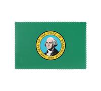 Lot de 6 sets de table résistants à la chaleur pour table de salle à manger Motif drapeau de Washington