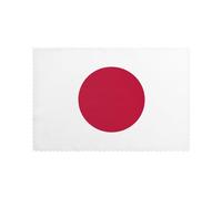 Lot de 6 sets de table résistants à la chaleur pour table de salle à manger Motif drapeau japonais