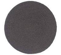 Lot de 6 sets de table ronds - 100 % coton - Fabriqués à la main - Doux - Lavables - Antidérapants - Résistants à la chaleur - Avec protection contre les taches - Idéal pour table à manger, cuisine
