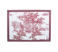 Lot de 6 sets de table Rouge Toile de Jouy