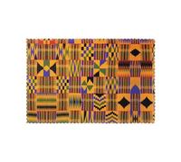Lot de 6 sets de table texturés ethniques tribales africains, 30,5 x 45,7 cm, résistants à la chaleur, lavables, décoration de fête, cuisine, restauration