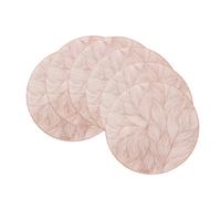 Lot de 6 Sets de Table Wanxianghua en PVC Doré, Lavables et Essuyables, Décoration de Table Multicolore pour Fêtes et Mariages