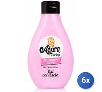 Lot De 6 Shampooings Adorn Cheveux Lisses 250 Ml