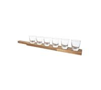 Lot de 6 shooters avec planche en acacia - WALEN - ALTOBUY
