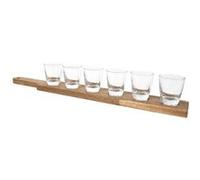 Lot de 6 shooters avec planche en acacia - WALEN - ALTOBUY Bois