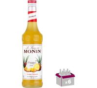 Lot de 6 Sirop Monin - Ananas - 70cL