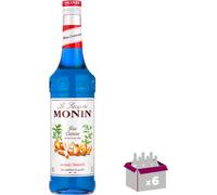 Lot de 6 Sirop Monin - Curaçao bleu - 70cL