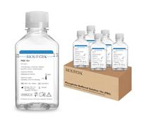 Lot de 6 solutions tampon phosphate de 1000 ml, solution tampon PBS, filtration 0,1 um, 7,4 PH, 10 x concentré, stérilisation, 1000 ml/bouteille (6 pièces de 1000 ml)
