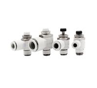 Lot de 6 soupapes commande vitesse papillon des gaz à joint pneumatique, soupape d'échappement/d'admission AS1201F/2201F/3201F-M5/01/02-04A/06A(03-12S)