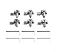 Lot de 6 soupapes perforées BPV31 pour installations à froid HLK, kit de valve de robinet en métal pour tuyaux en cuivre 1/4 5/16 3/8 pouces, remplacement pour AP4502525 GPV14 GPV31 MPV31