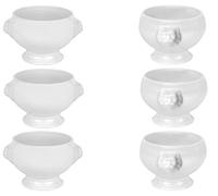 Lot de 6 soupières tête de lion - 0,4 l