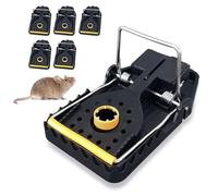 Lot de 6 Souris Professionnelles réutilisables, en Plastique ABS de Haute résistance, pour Lutter Contre Les nuisibles domestiques et en Plein air