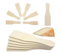 Lot de 6 spatules à raclette en bois - Evite les rayures du revêtement antiadhésif - Grattoir à raclette