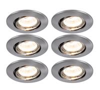 Lot de 6 spots encastrables ronds Éclairage du séjour Spot Lampes Paulmann 993.77