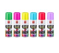Lot de 6 sprays de craie pour marquage, solubles dans l'eau