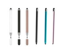 Lot de 6 stylets pour tablette tactile 2 en 1 compatibles avec Samsung/iPad/Android/iOS, stylet en caoutchouc pour tous les écrans tactiles