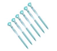 Lot de 6 stylos à bille en cristal avec inscription « Big Guest Sign in Smooth to write » pour bureau, école de luxe