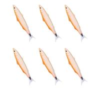 Lot de 6 stylos à bille en forme de poisson 0,5 mm pour étudiants et adultes avec thème d'animaux marins amusants pour écrire un journal intime, poisson de dessin animé