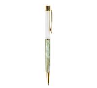 Lot de 6 stylos à bille fantaisie avec clip en métal - Action torsadée - Pointe de 1 mm - Écriture fluide - Pour femme et fille - Rechargeable