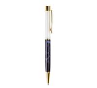 Lot de 6 stylos à bille fantaisie avec clip en métal pour bureau - Action torsadée - Pointe de 1 mm - Écriture fluide - Pour femme et fille - Cristal