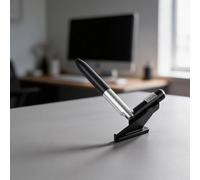 Lot de 6 stylos à bille multifonctions avec lumière LED et support de téléphone pliable, stylet 4 en 1 pour bureau, école, lecture de nuit, couleurs assorties