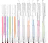 Lot De 6 Stylos À Bille Rétractables À Colle Multicolores À Séchage Rapide Pour La Fabrication De Cartes,Le Scrapbooking,Les Livres De Coloriage,Le Gribouillage,Le Dessin