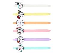 Lot de 6 stylos à bille rétractables sur le thème des infirmières - Pointe de 1 mm - Écriture fluide - Pour bureau, école, clinique - Séchage rapide