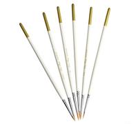 Lot de 6 stylos à dessin en nylon à pointe pointue pour des détails fins et une livraison d'encre constante dans différents supports artistiques (cheveux courts)