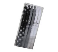Lot de 6 stylos à encre gel à séchage rapide, pointe rétractable de 0,5 mm avec mécanisme de pression pour une utilisation efficace à l'école et au bureau