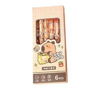 Lot de 6 stylos à encre gel effaçables de 0,5 mm à séchage rapide pour ouvrir et fermer pour écrire des notes, soulager le stress