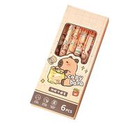 Lot de 6 stylos à encre gel rétractable effaçable Pointe 0,5 mm Séchage rapide pour noter un journal ou un stylo à bille