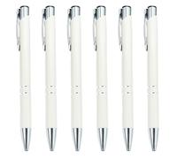 Lot de 6 stylos à huile rétractables en métal de 1,0 mm, fournitures scolaires et de bureau pour enseignants