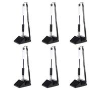 Lot de 6 stylos à interrupteur sécurisés avec chaîne de colle et stylo à encre gel pour le bureau de la réception et de la recette de l'hôtel