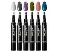 Lot de 6 stylos à ongles à séchage sans lampe UV