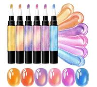 Lot de 6 stylos à ongles gel à séchage