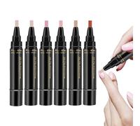 Lot de 6 stylos à ongles - Stylos de - Stylo à ongles en une étape - Pour filles, , bas de Noël, débutants, adolescents, femmes - Manucure de nuit