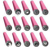 Lot de 6 stylos à sceau pour nail art, nail art, graffiti, pointillisme, 6 stylos (15 pièces)