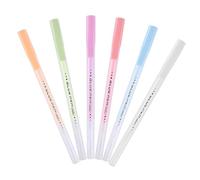 Lot de 6 stylos de colle pour scrapbooking - Fournitures pour travaux manuels - Crayon adhésif à pointe fine | Pour étudiants, enseignants, parents, travaux manuels, cartes, projets scolaires