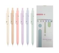 Lot de 6 stylos gel à encre gel pour journaling, prise de notes, journaling press, séchage rapide, 0,42 mm, pointe fine, crayons à dessin pour journal, stylos d'écriture, peintre