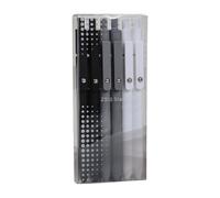 Lot de 6 stylos gel d'action à séchage rapide rétractables 0,5 mm pour le bureau, l'école et l'écriture fluide pour les étudiants