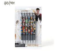 Lot de 6 Stylos Harry Potter Chibi Personnages Officiels - Stylos Bille du Monde des Sorciers, Papeterie de Collection Cadeau