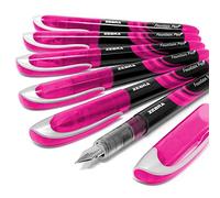 Lot de 6 stylos jetables Zebra Fuente Fountain - Encre rose