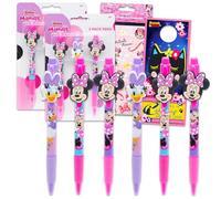 Lot de 6 stylos Minnie Mouse et Daisy Duck avec autocollants, plus | Fournitures de fête Minnie Mouse