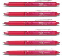 Lot de 6 stylos PILOT FRIXION CLICKER 07 Rose