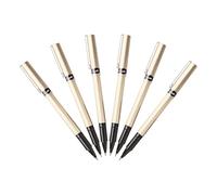 Lot de 6 stylos rollers Uni-Ball Deluxe (pointe fine (0,7 mm) encre noire)