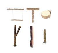 Lot de 6 supports à oiseaux pour améliorer l'expérience de vie des oiseaux avec support polyvalent, facile à nettoyer, parfait pour l'habitat des oiseaux