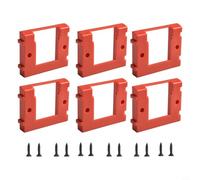 Lot de 6 supports de batterie muraux pour batteries Power X-Change 18 V - Rack de rangement en ABS avec design stable à angle sécurisé pour atelier, Gara