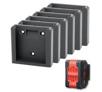 Lot de 6 Supports de Batterie pour Bosch 18V Support mural à verouillage, fixation pour batteries ProCore et GBA Bosch Pro Bleu