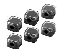Lot de 6 supports de câbles magnétiques auto-adhésifs - Forte adhérence pour bureau, voiture et mur - Organisateur des câbles de charge, HDMI, USB, écouteurs et câbles PC (noir)