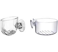 Lot de 6 supports de pot de fleurs en verre avec ventouses pour décoration d'aquarium